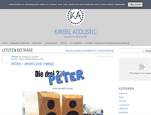 Tablet Screenshot of kwerl-acoustic.de